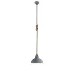 Pendellamper ^ Lindby hængelampe Chaby, Ø 29 cm, 1 lyskilde, metal, reb