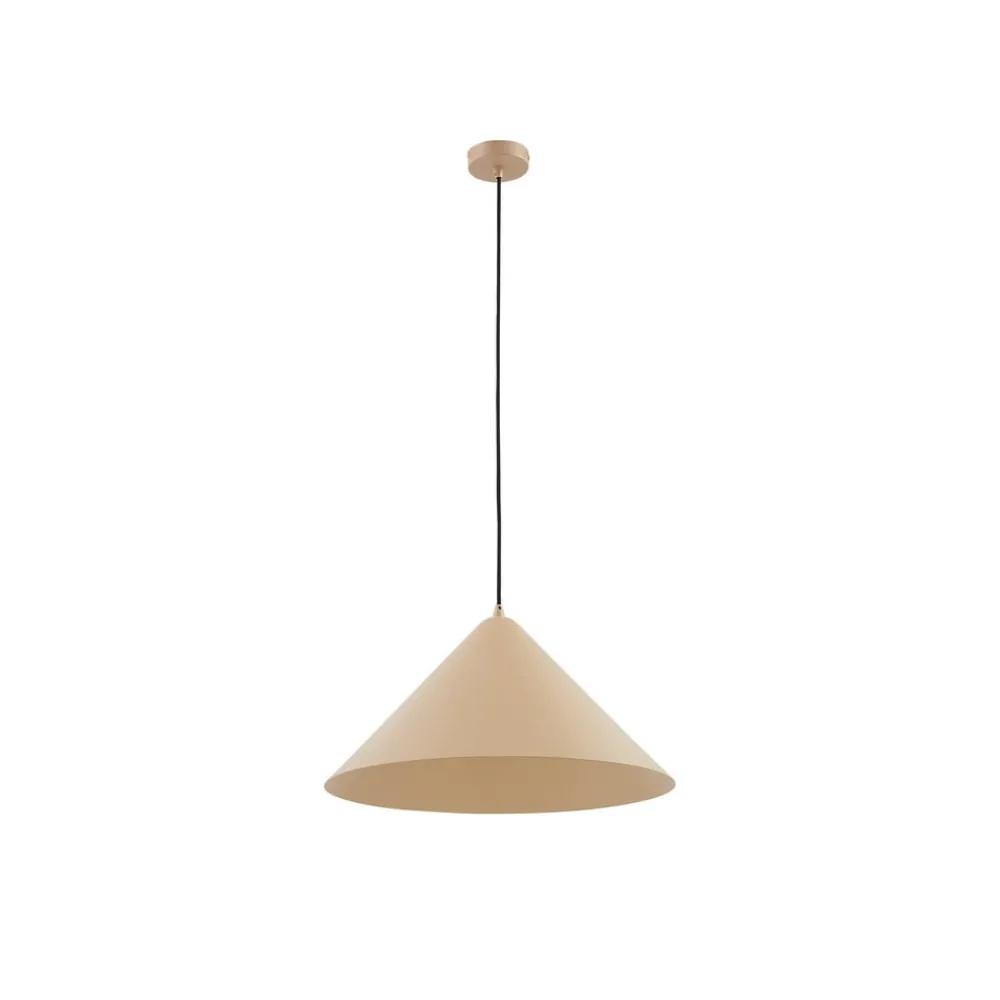 Lindby Pendellamper|Pendellamper > hængelampe Clarine, beige, Ø 50 cm, metal