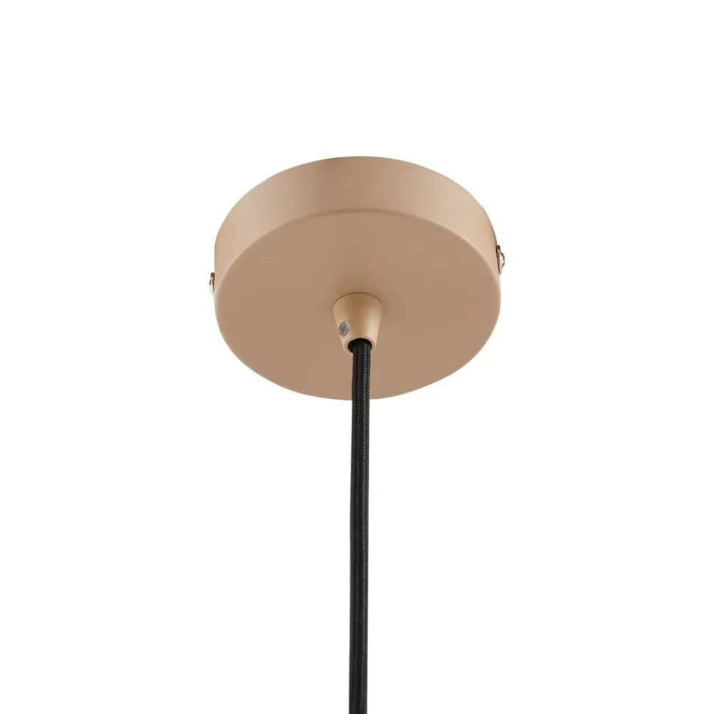 Lindby Pendellamper|Pendellamper > hængelampe Clarine, beige, Ø 50 cm, metal