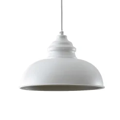 Lindby Gang|Pendellamper > hængelampe Cliona, hvid, metal, Ø 31 cm, E27