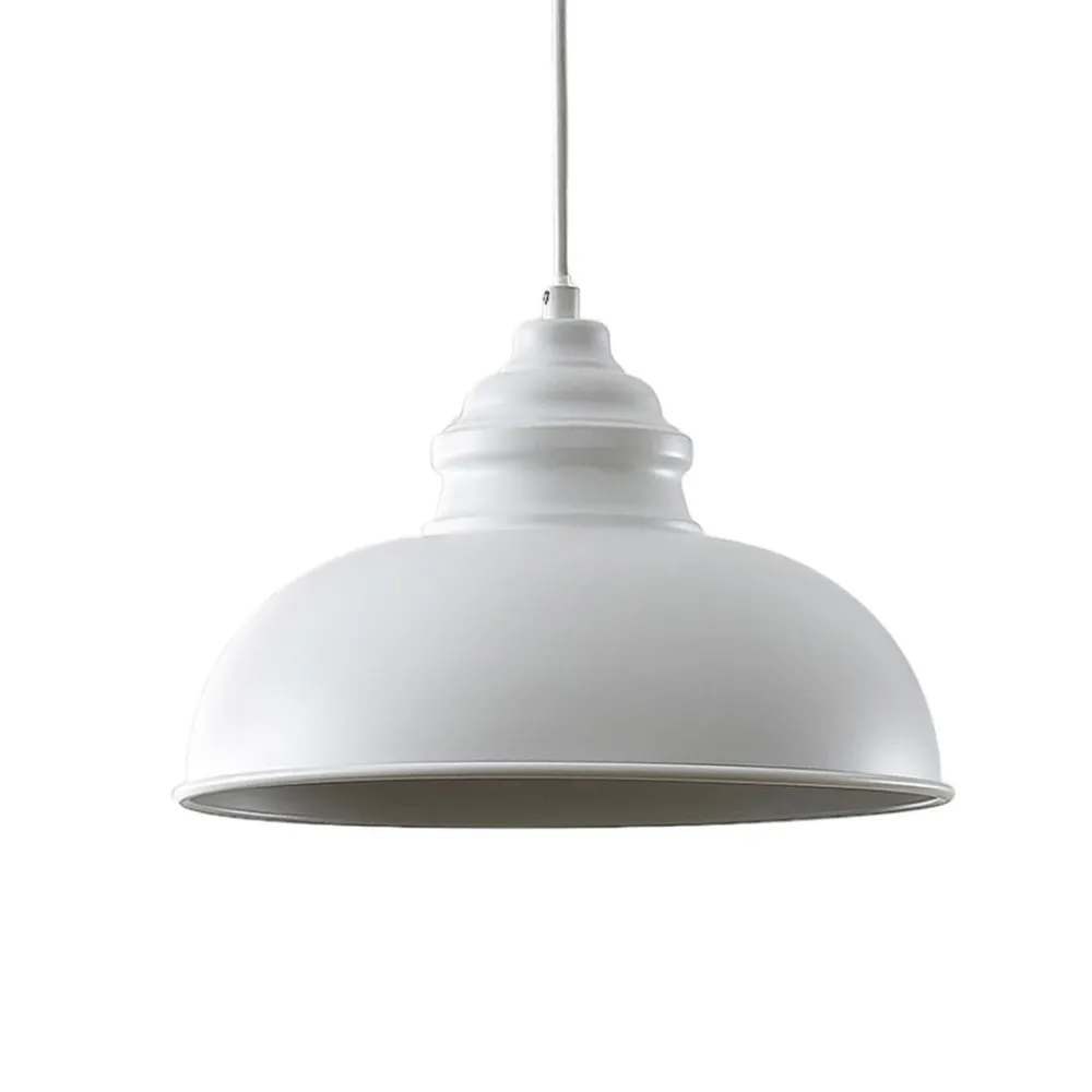 Lindby Gang|Pendellamper > hængelampe Cliona, hvid, metal, Ø 31 cm, E27