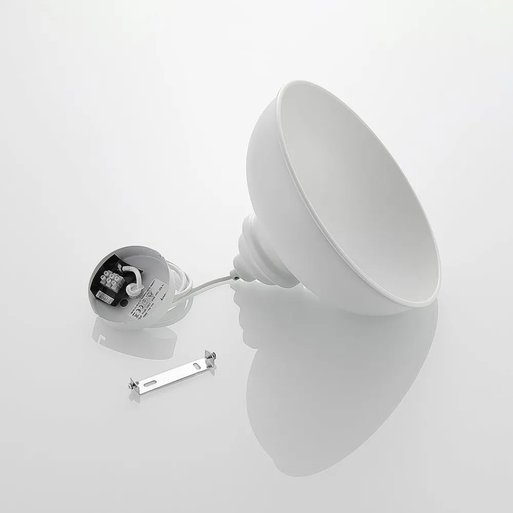 Lindby Gang|Pendellamper > hængelampe Cliona, hvid, metal, Ø 31 cm, E27