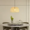 Pendellamper|Pendellamper ^ Lindby hængelampe Dabila, bambus, Ø 45 cm, E27