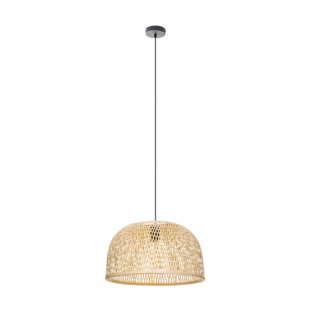 Pendellamper|Pendellamper ^ Lindby hængelampe Dabila, bambus, Ø 45 cm, E27