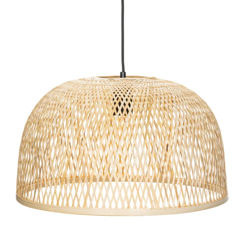 Pendellamper|Pendellamper ^ Lindby hængelampe Dabila, bambus, Ø 45 cm, E27