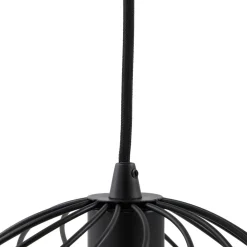 Lindby Pendellamper > hængelampe Danika, rund, Ø 50 cm, sort, metal