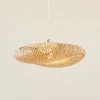 Pendellamper|Pendellamper ^ Lindby hængelampe Eleane, bambus, natur, Ø 50 cm