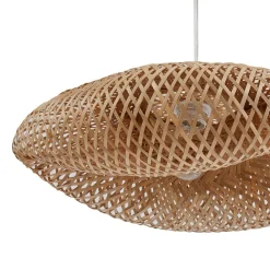 Pendellamper|Pendellamper ^ Lindby hængelampe Eleane, bambus, natur, Ø 50 cm
