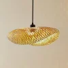 Pendellamper|Pendellamper ^ Lindby hængelampe Eleane, bambus, natur, længde 50 cm, E27