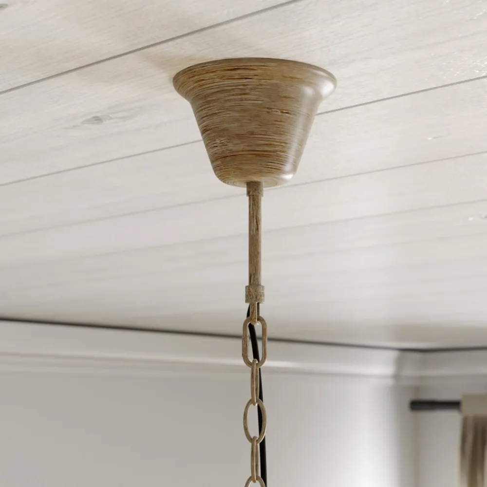 Pendellamper|Pendellamper ^ Lindby hængelampe Fibi, brun, gevir, 6 lyskilder E14