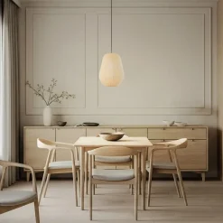 Lindby Pendellamper|Pendellamper > hængelampe Helin, beige, Ø 30 cm, stof