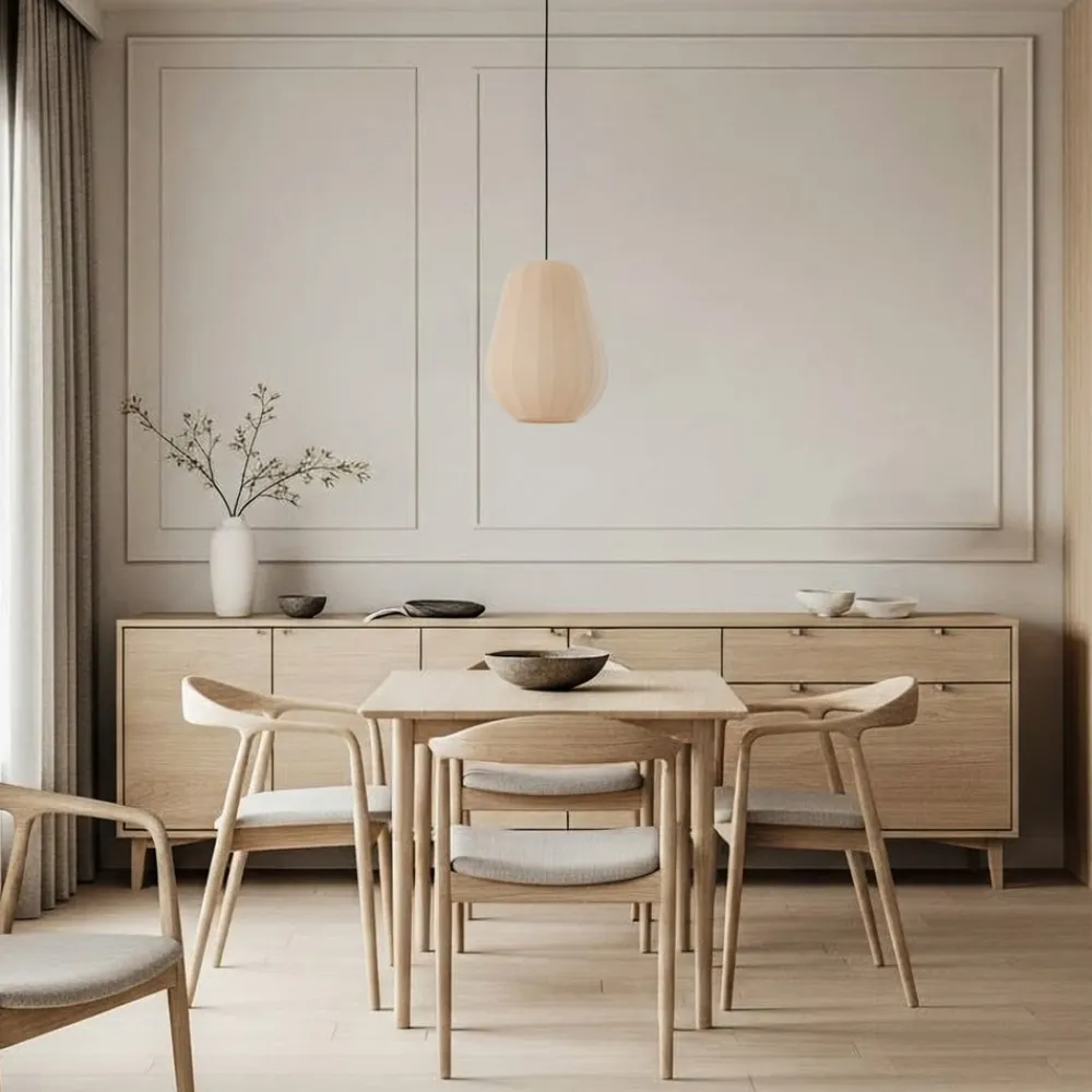 Lindby Pendellamper|Pendellamper > hængelampe Helin, beige, Ø 30 cm, stof