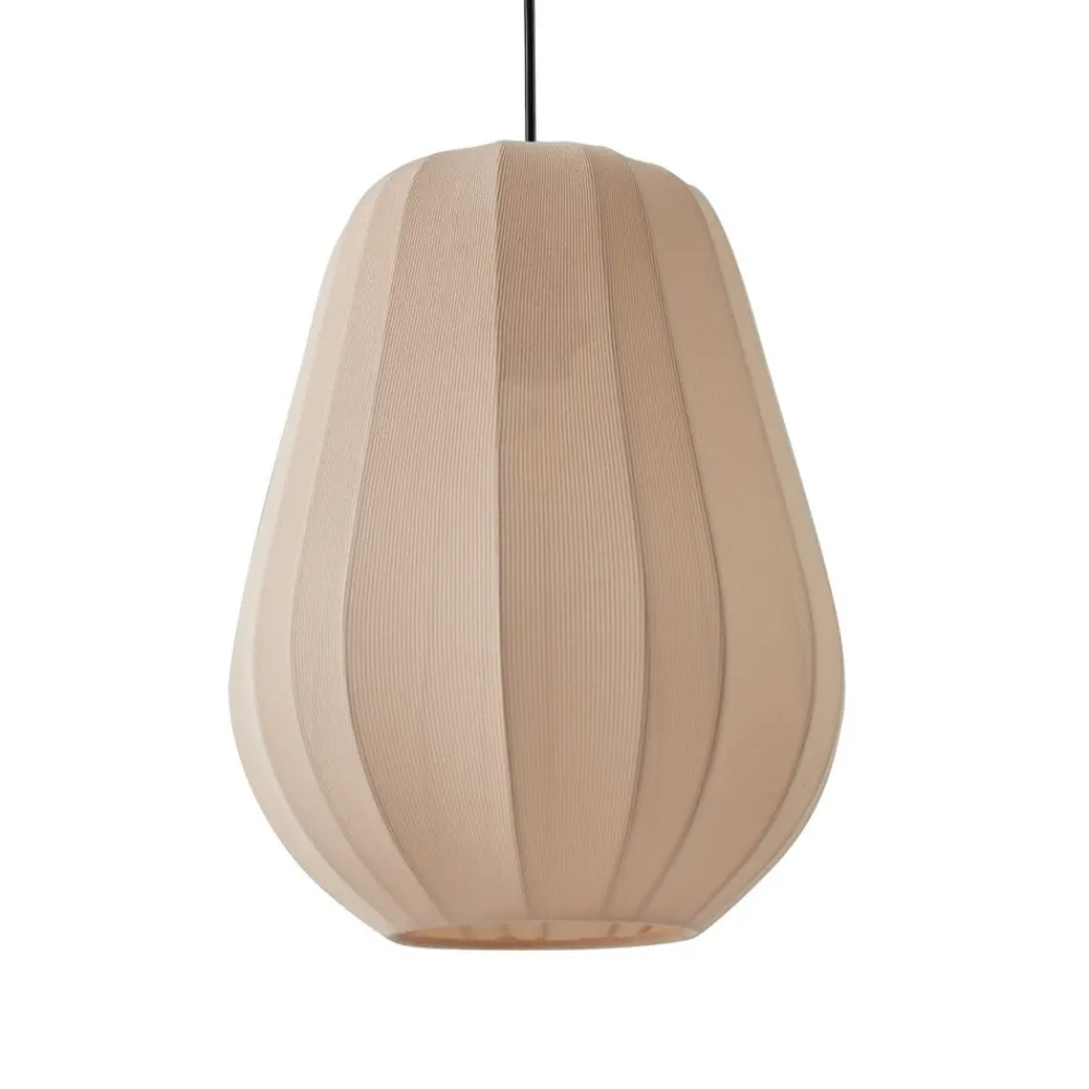 Lindby Pendellamper|Pendellamper > hængelampe Helin, beige, Ø 30 cm, stof
