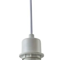 Lindby Pendellamper > hængelampe Helin, blå, Ø 35 cm, stof