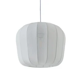 Pendellamper|Pendellamper ^ Lindby hængelampe Helin, hvid, Ø 35 cm, stof