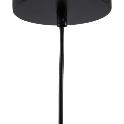 Pendellamper ^ Lindby hængelampe Jarl, brun, metal, Ø 35 cm, G9
