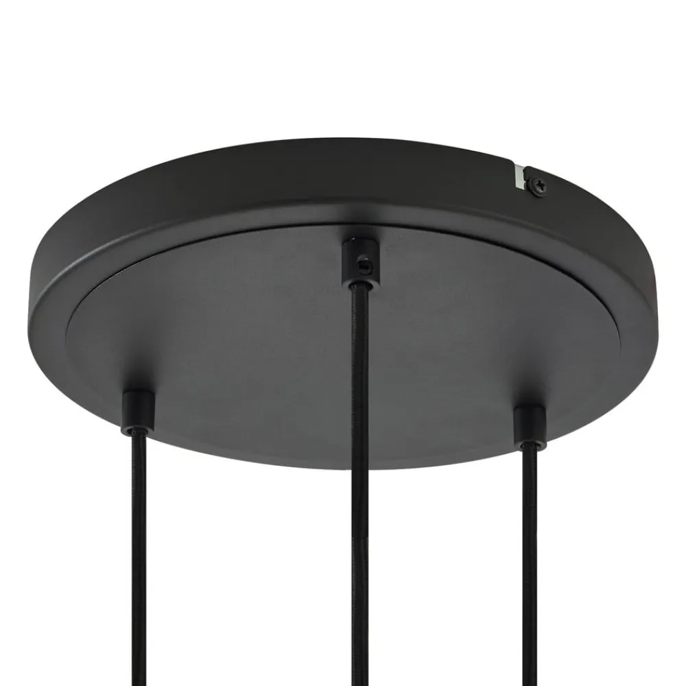 Lindby Pendellamper|Pendellamper > hængelampe Joffrey, Ø 24 cm, sort, 3 lyskilder, GU10