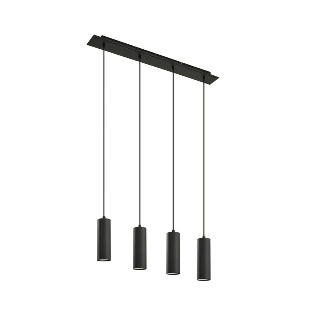 Lindby Pendellamper|Pendellamper > hængelampe Joffrey, 76 cm, sort, 4 lyskilder, GU10