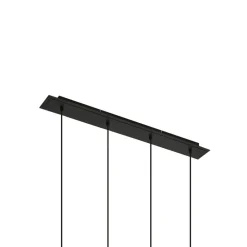 Lindby Pendellamper|Pendellamper > hængelampe Joffrey, 76 cm, sort, 4 lyskilder, GU10