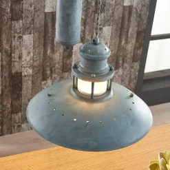 Lindby Pendellamper|Pendellamper > hængelampe Louisanne, justerbar, grågrøn, metal