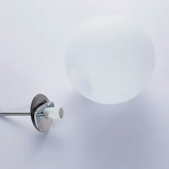 Lindby Pendellamper > hængelampe Marike, Ø 30 cm, hvid, glas, kugle, E27