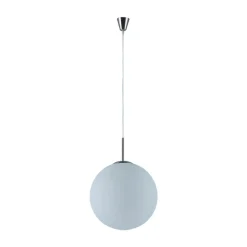 Lindby Pendellamper|Pendellamper > hængelampe Marike, Ø 40 cm, hvid, glas, kugle, E27