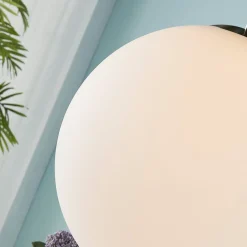 Lindby Pendellamper|Pendellamper > hængelampe Marike, Ø 40 cm, hvid, glas, kugle, E27