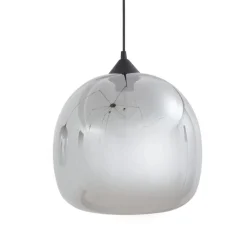 Lindby Pendellamper|Pendellamper > hængelampe Marla, 7 lyskilder, glas, røgfarvet grå, 128 cm