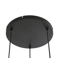 Lindby Pendellamper|Pendellamper > Hængelampe Marla, Rondell, Glas, røggrå, 50 cm