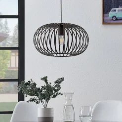 Lindby Gang|Pendellamper > hængelampe Nahele, brun, metal, Ø 40 cm, E27