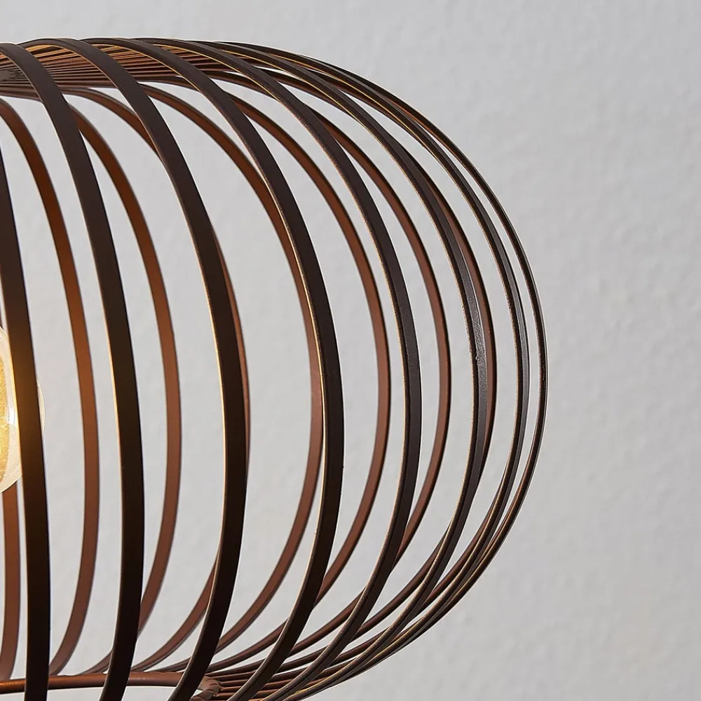 Lindby Gang|Pendellamper > hængelampe Nahele, brun, metal, Ø 40 cm, E27