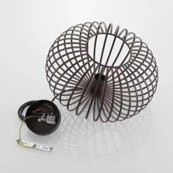 Lindby Gang|Pendellamper > hængelampe Nahele, brun, metal, Ø 40 cm, E27