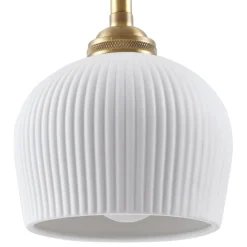 Pendellamper|Pendellamper ^ Lindby hængelampe Nolane, Ø 11 cm, keramik, hvid/messing