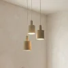 Lindby Pendellamper > hængelampe Ovelia, beige, 3 lyskilder, metal, E27