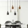 Lindby Pendellamper > hængelampe Ovelia, brun/kaffe/beige, 6 lyskilder, E27