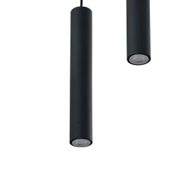 Lindby Pendellamper|Pendellamper > hængelampe Sanad, Ø 40 cm, 5 lyskilder, sort, GU10
