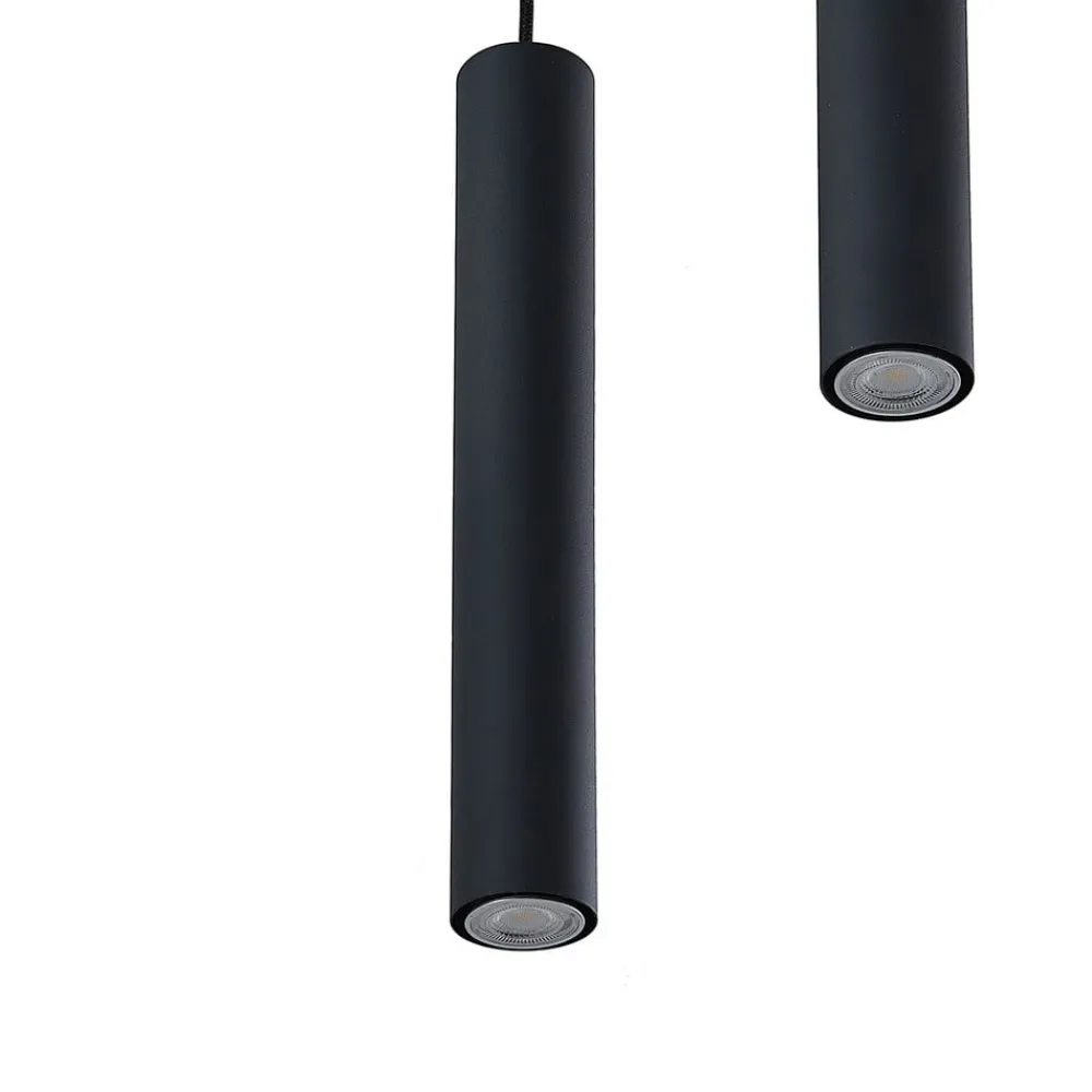Lindby Pendellamper|Pendellamper > hængelampe Sanad, Ø 40 cm, 5 lyskilder, sort, GU10