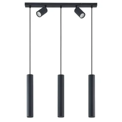 Pendellamper|Pendellamper ^ Lindby hængelampe Sanad, 70 cm, 5 lyskilder, sort, GU10