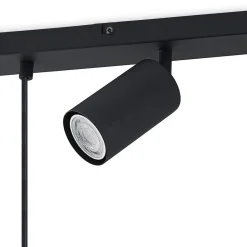 Pendellamper|Pendellamper ^ Lindby hængelampe Sanad, 70 cm, 5 lyskilder, sort, GU10