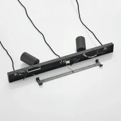 Pendellamper|Pendellamper ^ Lindby hængelampe Sanad, 70 cm, 5 lyskilder, sort, GU10
