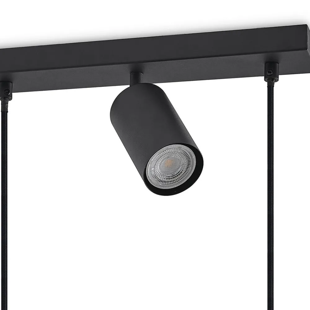 Pendellamper|Pendellamper ^ Lindby hængelampe Sanad, 116 cm, 9 lyskilder, sort, GU10
