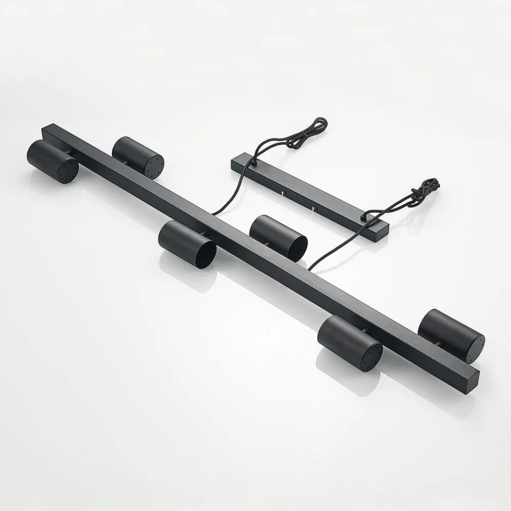 Lindby Pendellamper|Pendellamper > hængelampe Savoli, 116 cm, sort, 6 lyskilder, stål