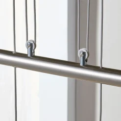 Pendellamper|Pendellamper ^ Lindby hængelampe Simeon, nikkelfarvet, glas, 73 cm, E14