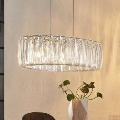 Lindby Pendellamper|Pendellamper > hængelampe Sofia, 68 cm, 3 lyskilder, E14, krom/klar