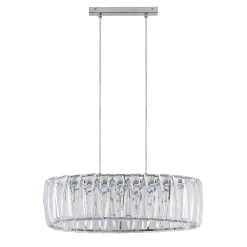 Lindby Pendellamper|Pendellamper > hængelampe Sofia, 68 cm, 3 lyskilder, E14, krom/klar