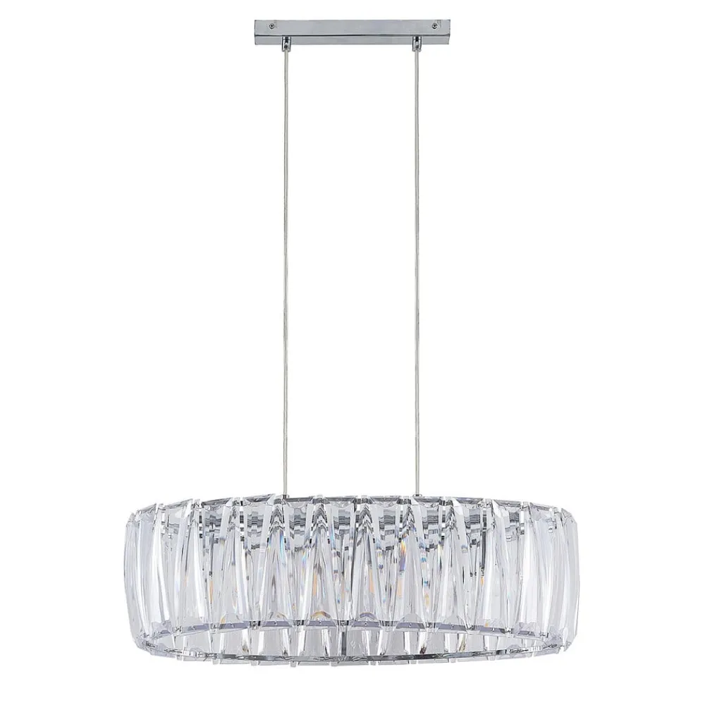 Lindby Pendellamper|Pendellamper > hængelampe Sofia, 68 cm, 3 lyskilder, E14, krom/klar