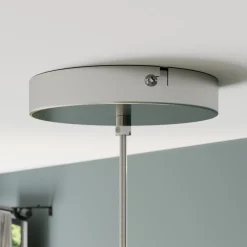 Lindby Pendellamper|Pendellamper > hængelampe Sonika, Ø 40 cm, nikkelfarvet, glas, E27