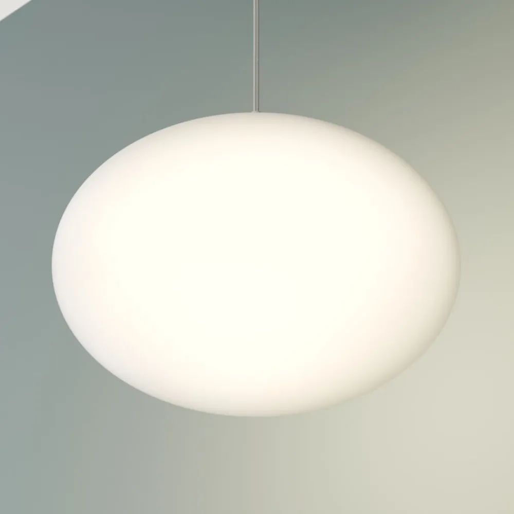 Lindby Pendellamper|Pendellamper > hængelampe Sonika, Ø 40 cm, nikkelfarvet, glas, E27