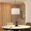 Lindby Pendellamper > hængelampe Soula, Ø 40 cm, beige, plast, E27