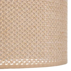 Lindby Pendellamper > hængelampe Soula, Ø 40 cm, beige, plast, E27
